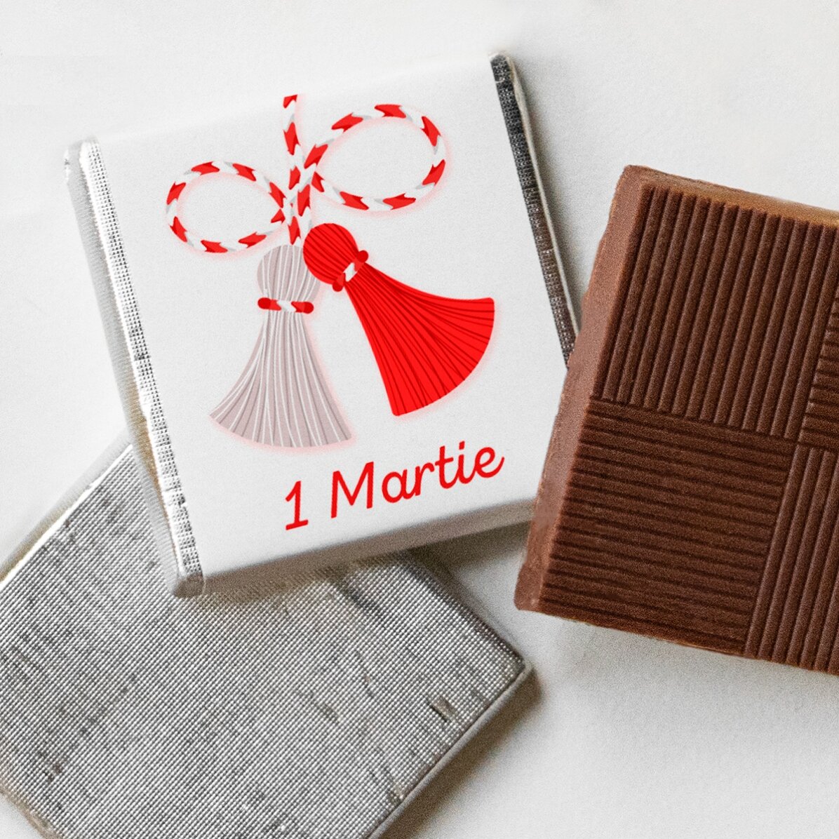 Mini-chocolat personnalisé avec un message affectueux