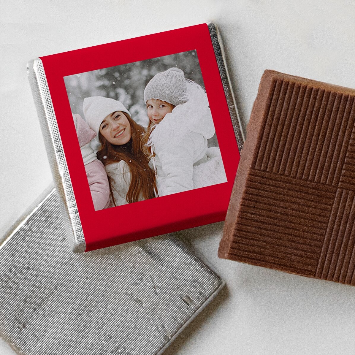 Mini-chocolat personnalisé avec une photo