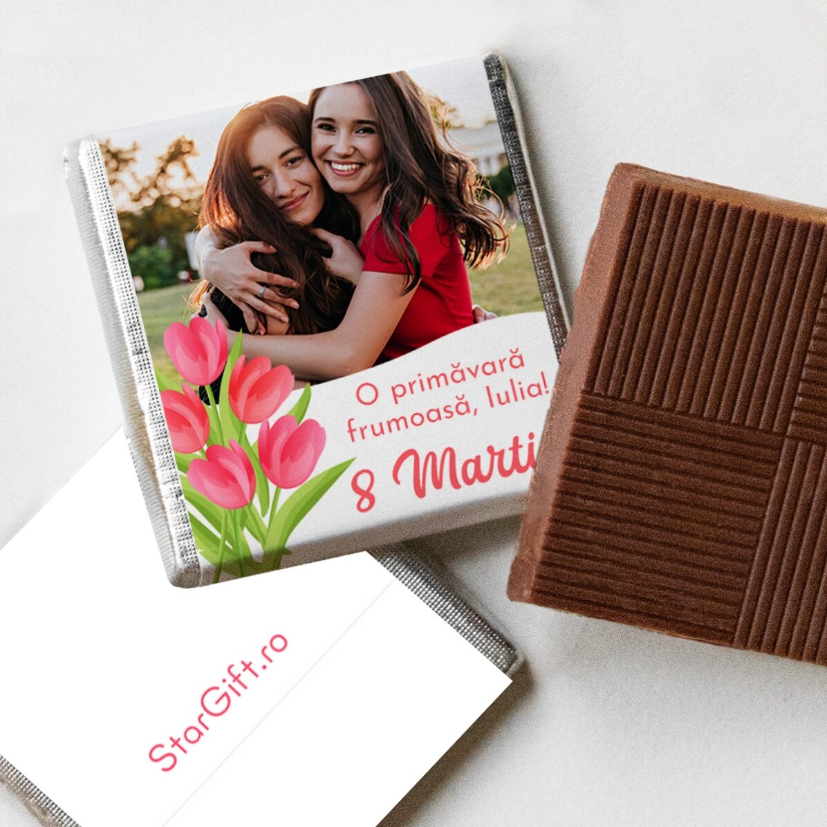 Mini-chocolat personnalisé avec photo et message - Lalele