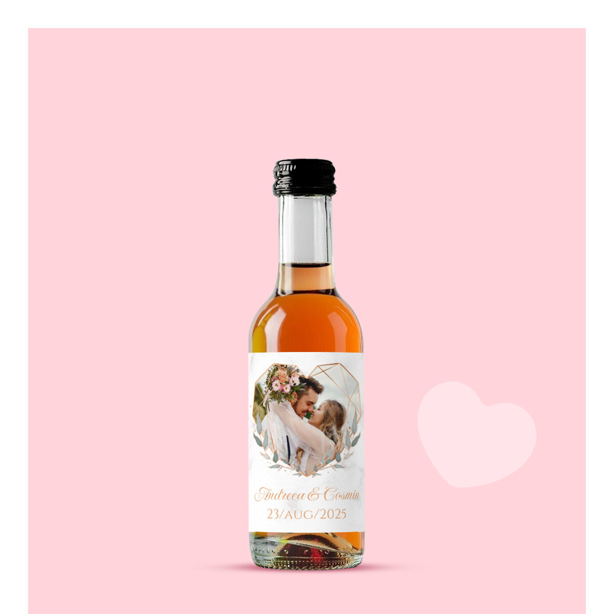 Mini-bouteilles de vin personnalisées pour la Saint-Valentin