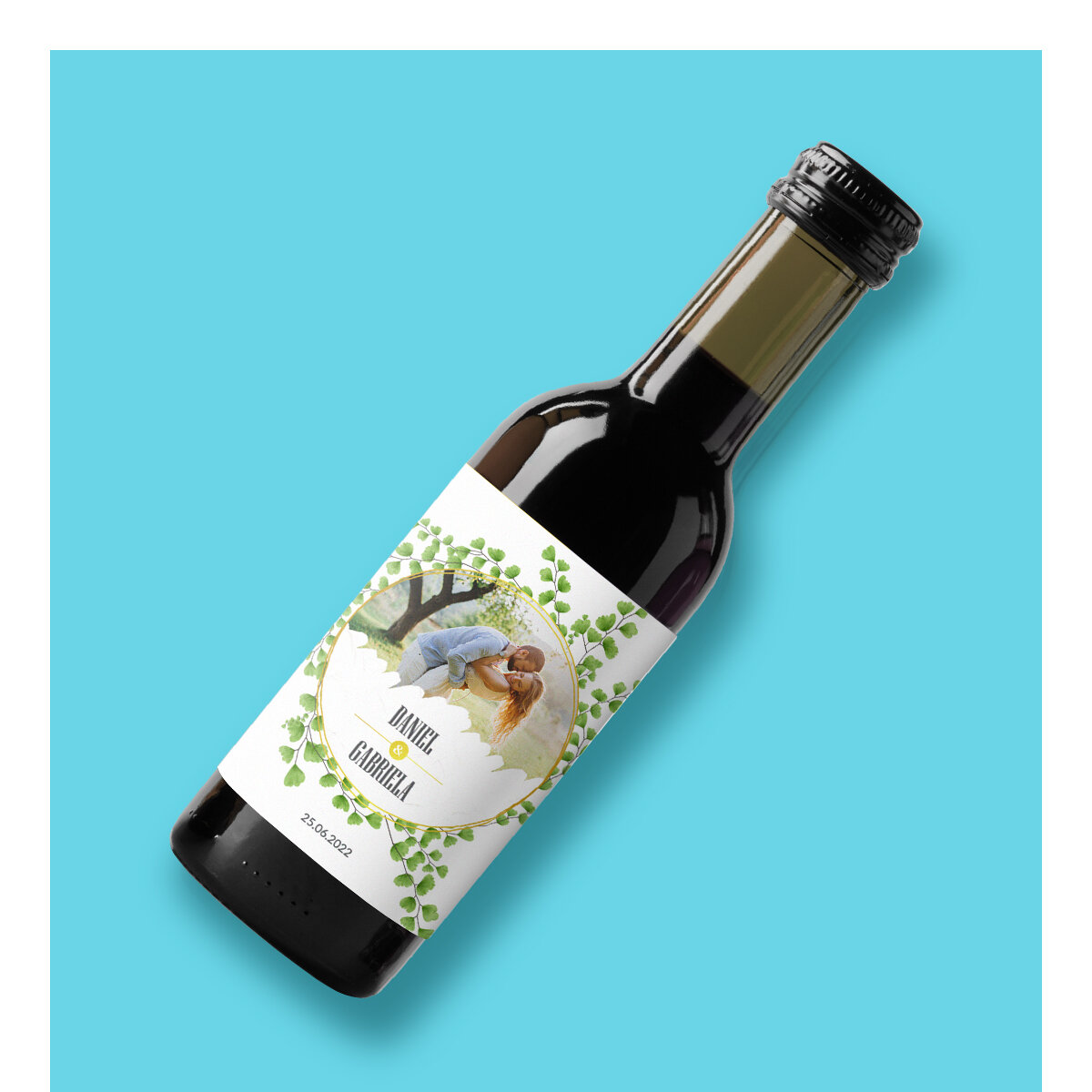 Mini-bouteilles de vin personnalisées