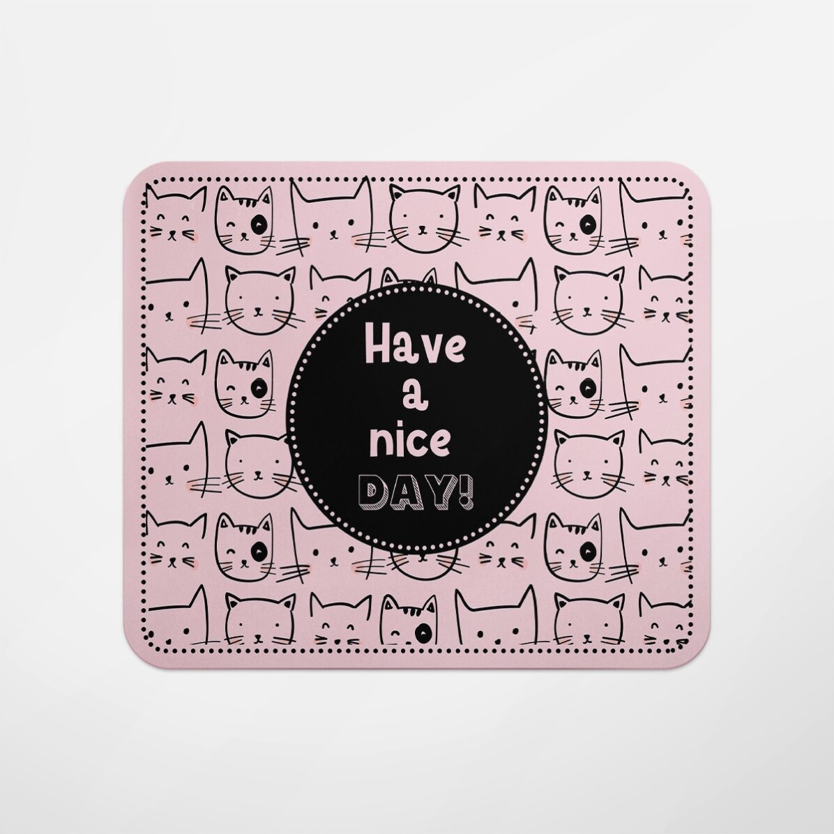 Tapis de souris avec inscription - Cats