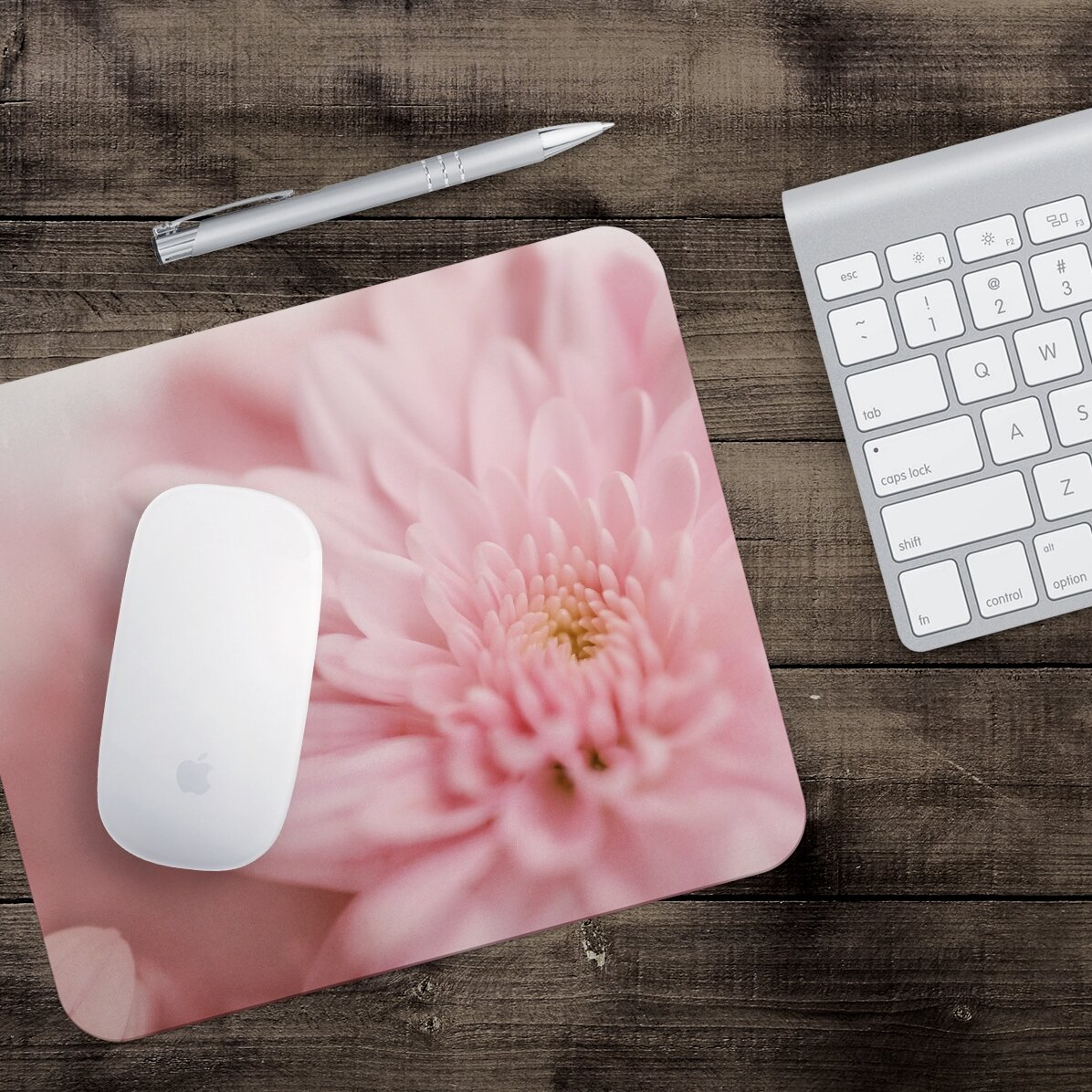 Tapis de souris personnalisé avec une fleur