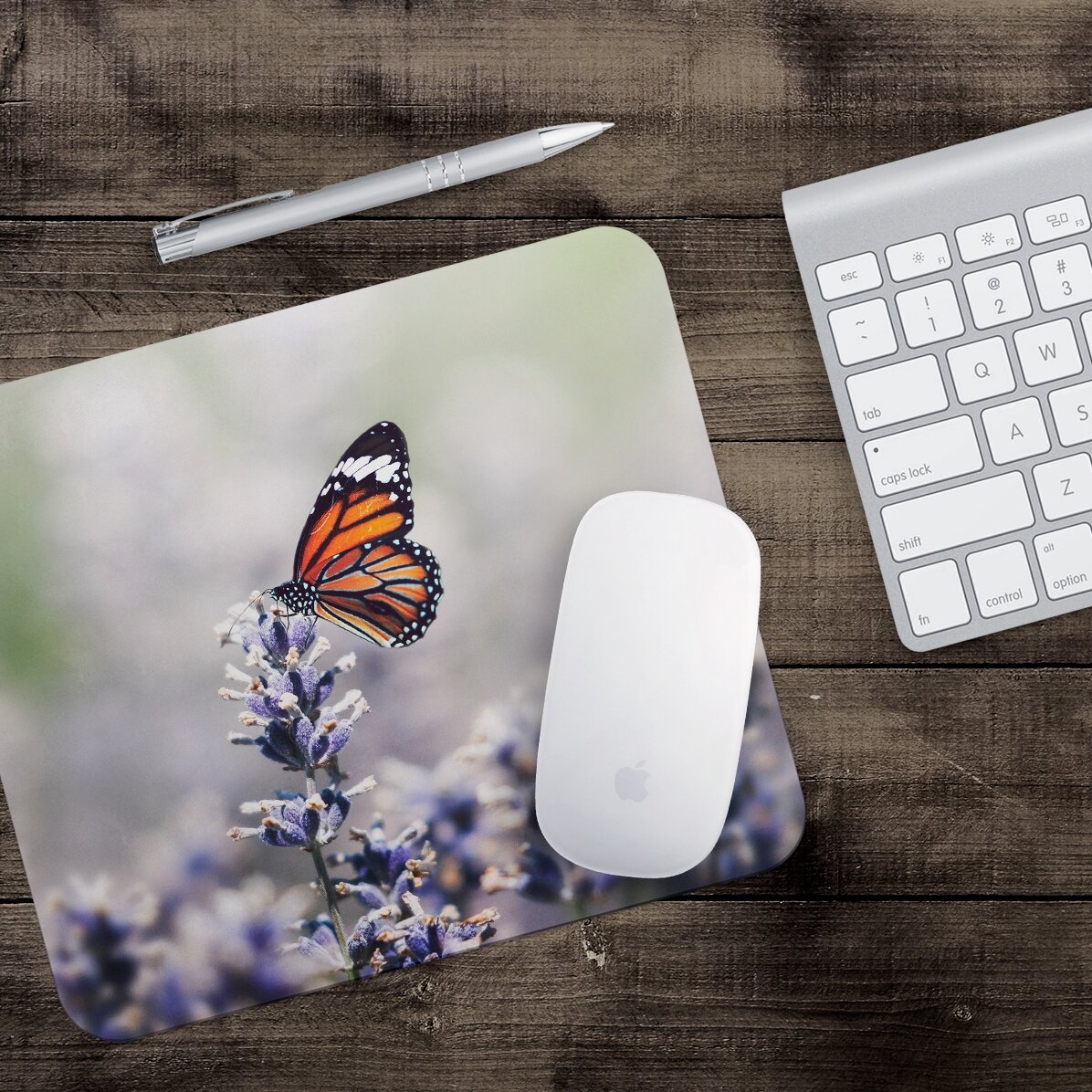 Tapis de souris personnalisé avec un papillon