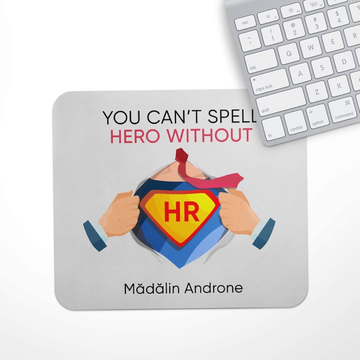 Tapis de souris personnalisé avec message - RH