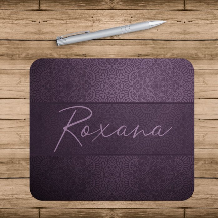 Tapis de souris personnalisé avec un prénom