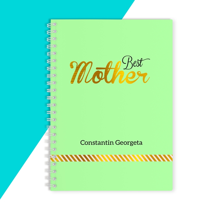 Carnet personnalisé - Best Mother, vert