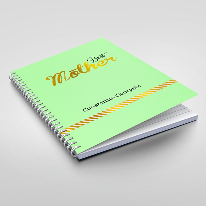 Carnet personnalisé - Best Mother, vert