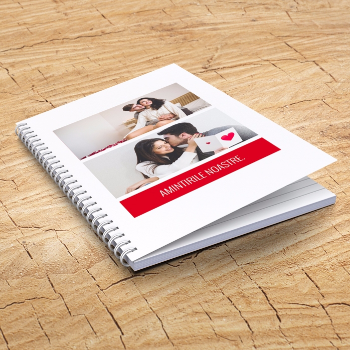 Carnet personnalisé avec 2 photos et un texte