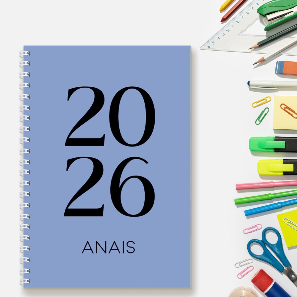 Carnet personnalisé avec texte - Journal quotidien