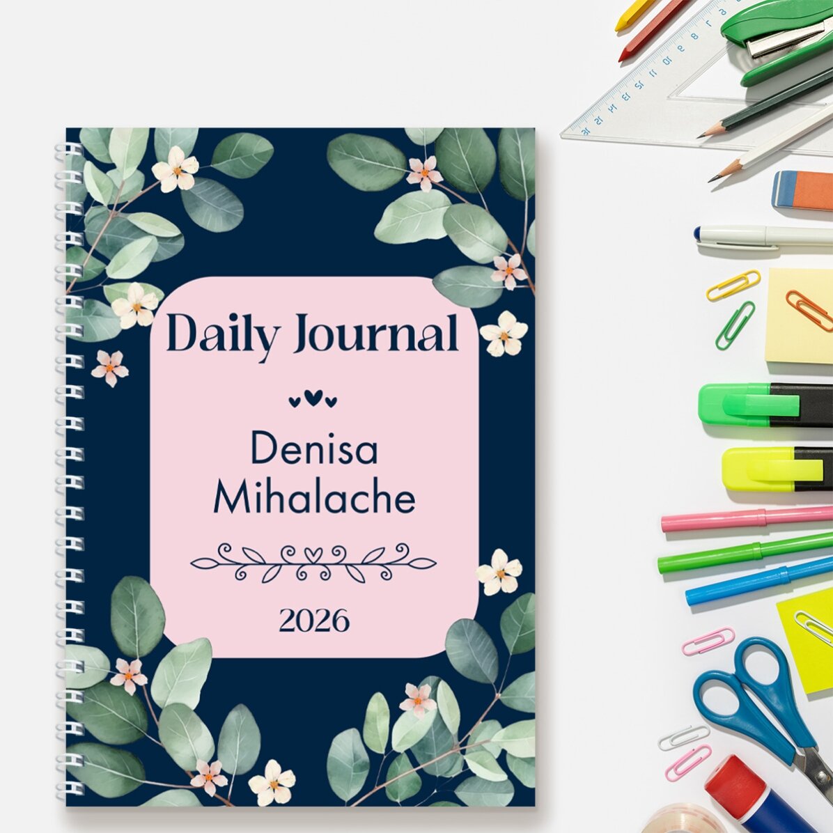 Carnet personnalisé avec texte - Daily Journal
