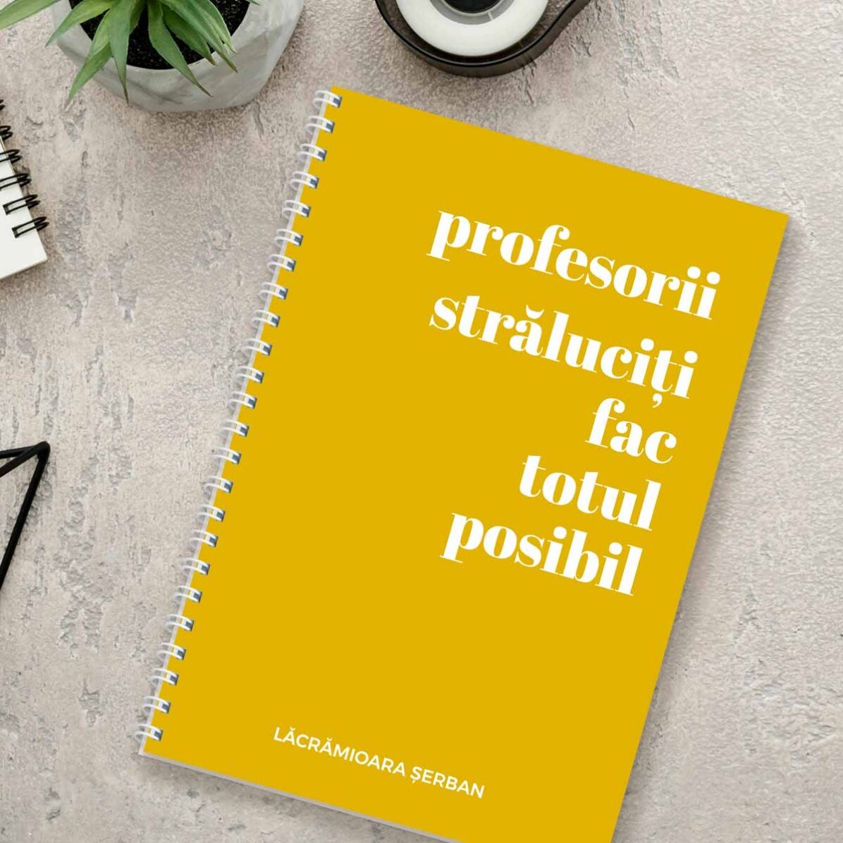Carnet personnalisé avec inscription - Des professeurs brillants