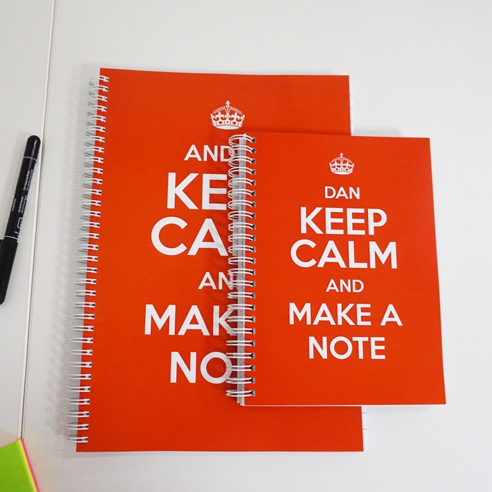 Carnet personnalisé - « Keep calm »