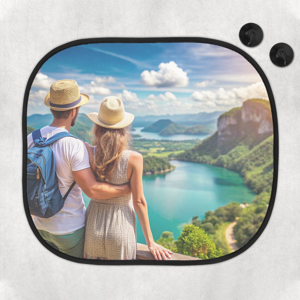 Pare-soleil de voiture personnalisé avec une photo sur toute la surface