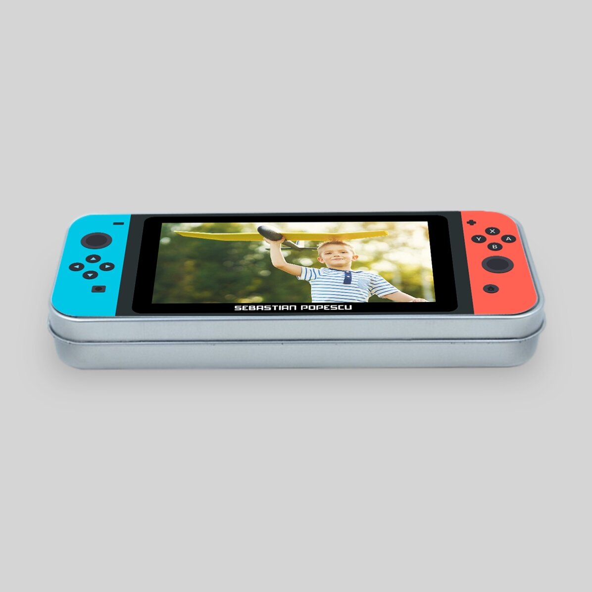 Trousse personnalisée avec une photo et un prénom - Console de jeux vidéo