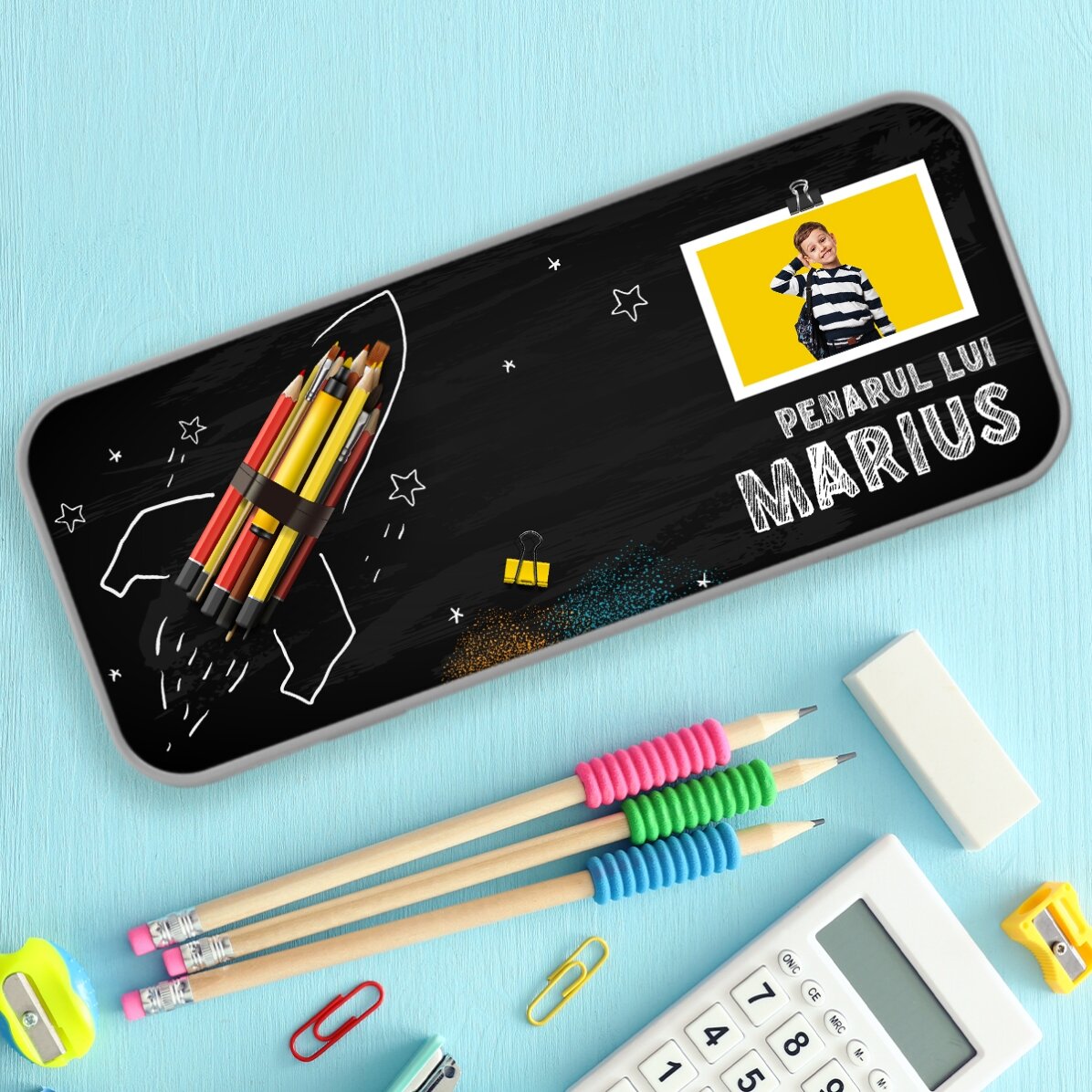 Trousse personnalisée avec une photo et un texte - Racheta