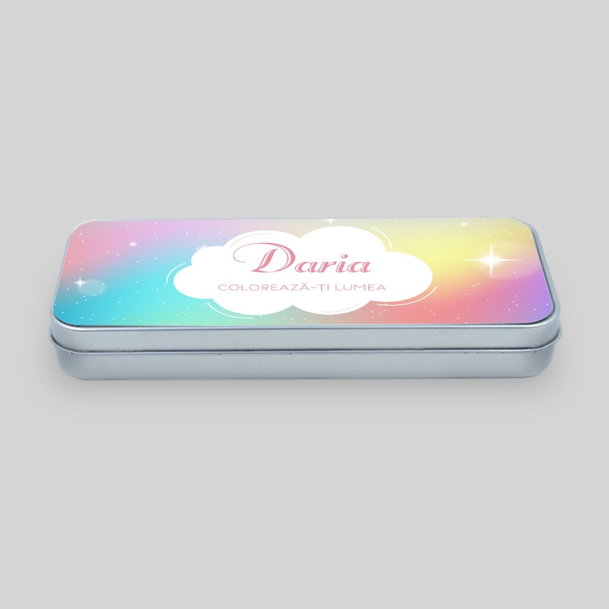 Trousse personnalisée avec inscription - Rainbow