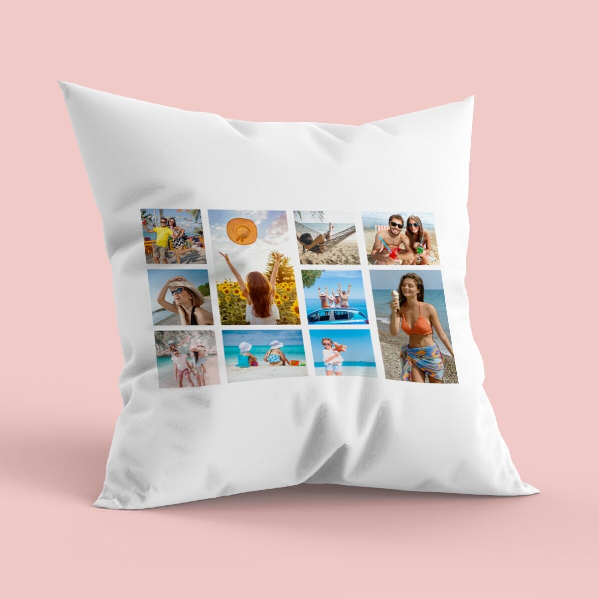 Coussin personnalisé avec 10 photos