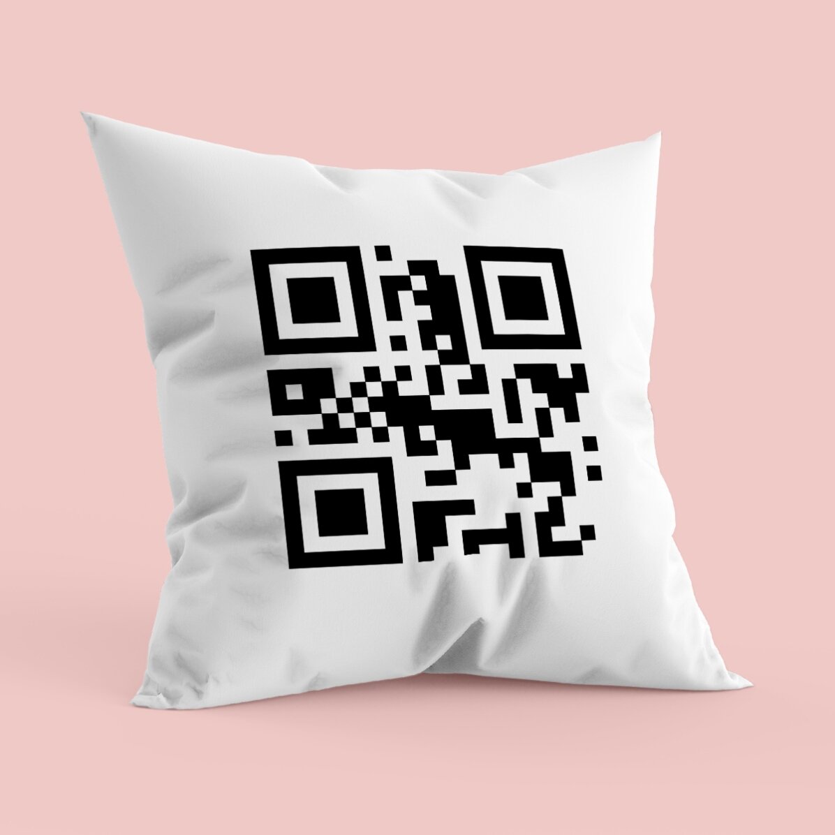 Oreiller personnalisé avec code QR