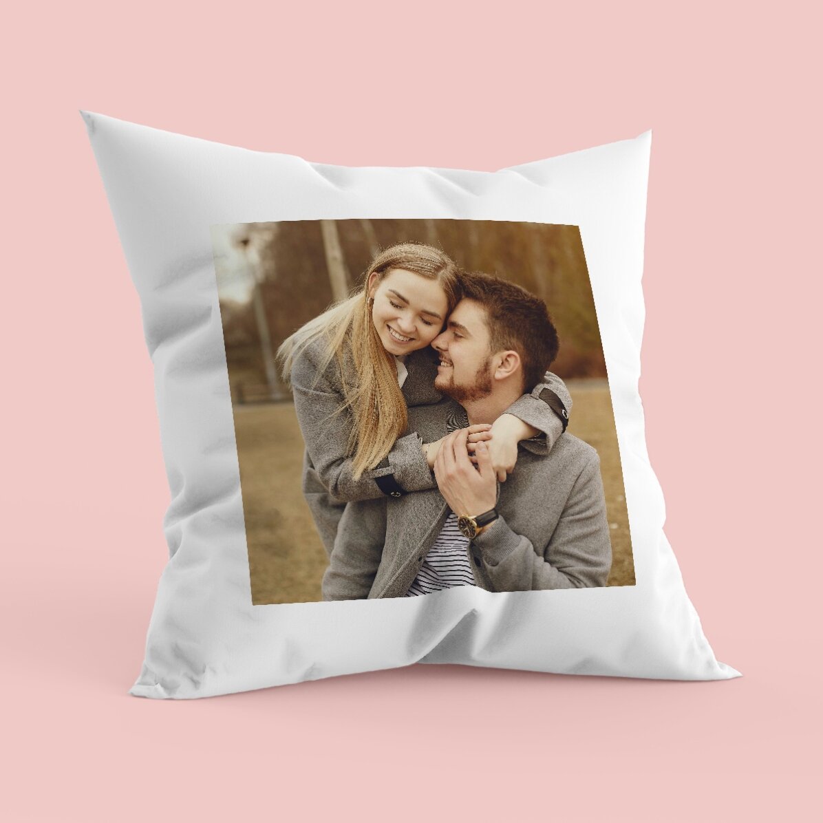 Coussin personnalisé avec une photo carrée