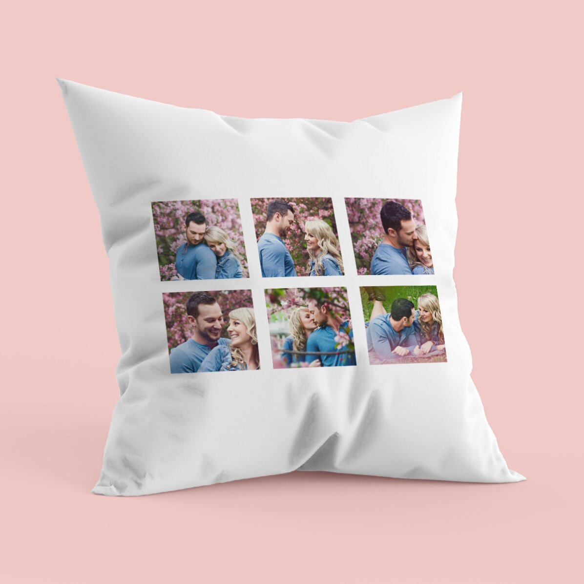 Coussin personnalisé avec six photos
