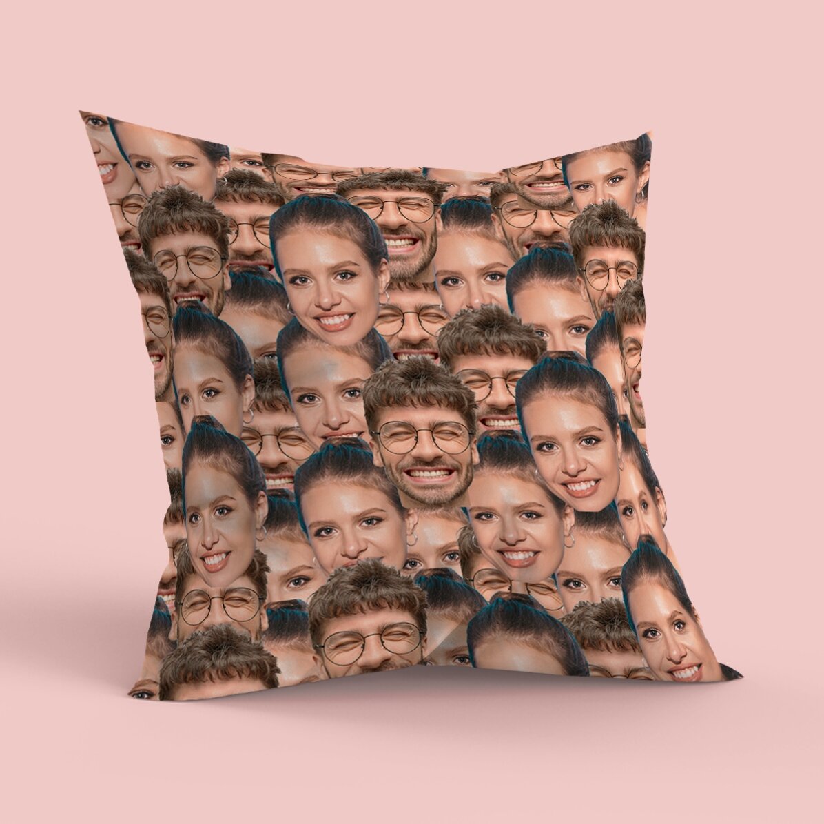 Coussin personnalisé recto-verso avec 2 photos - Collage