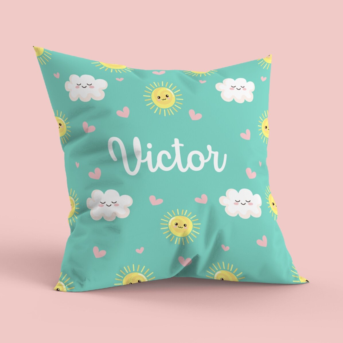 Coussin personnalisé avec prénom, grand format - Norisori