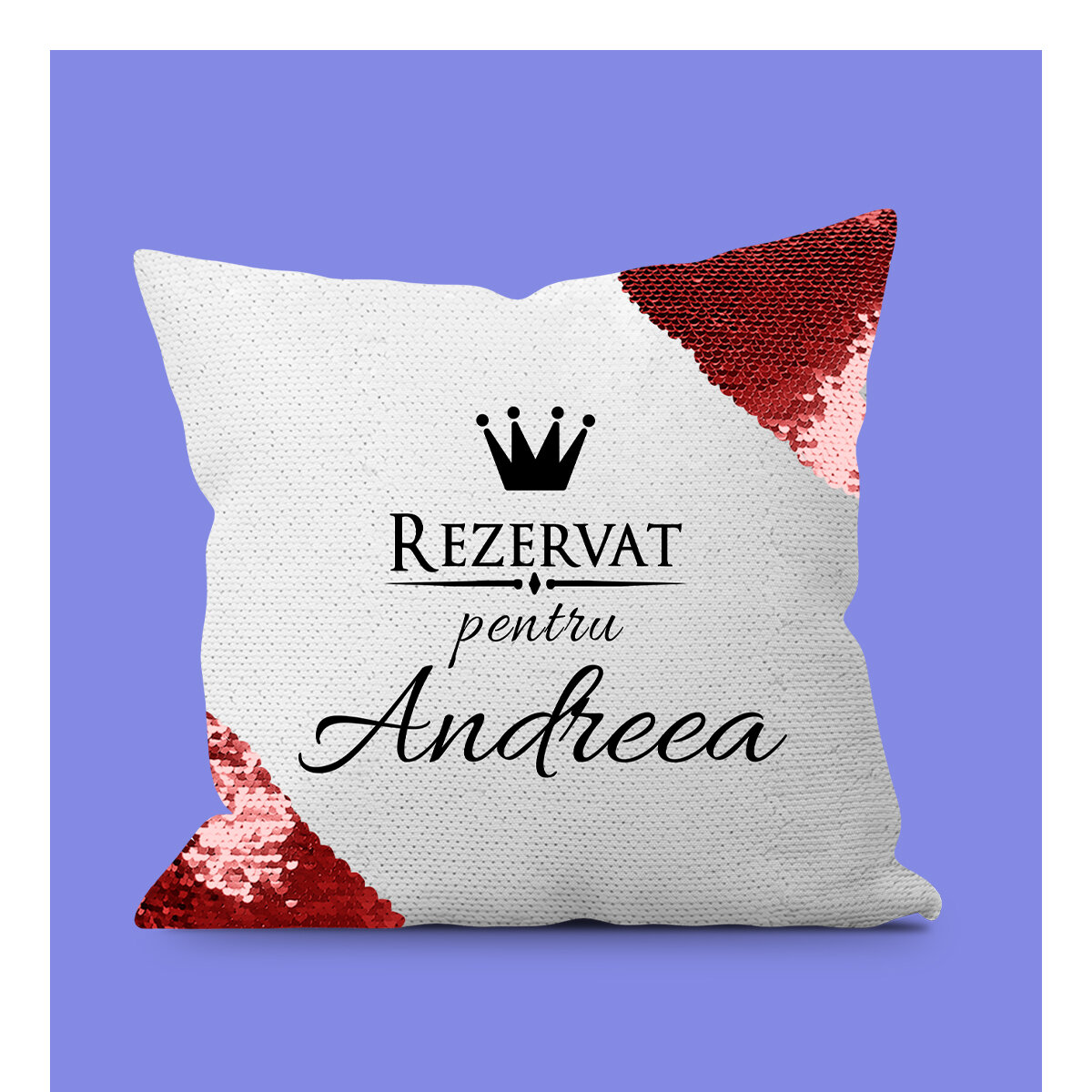 Coussins à paillettes personnalisés