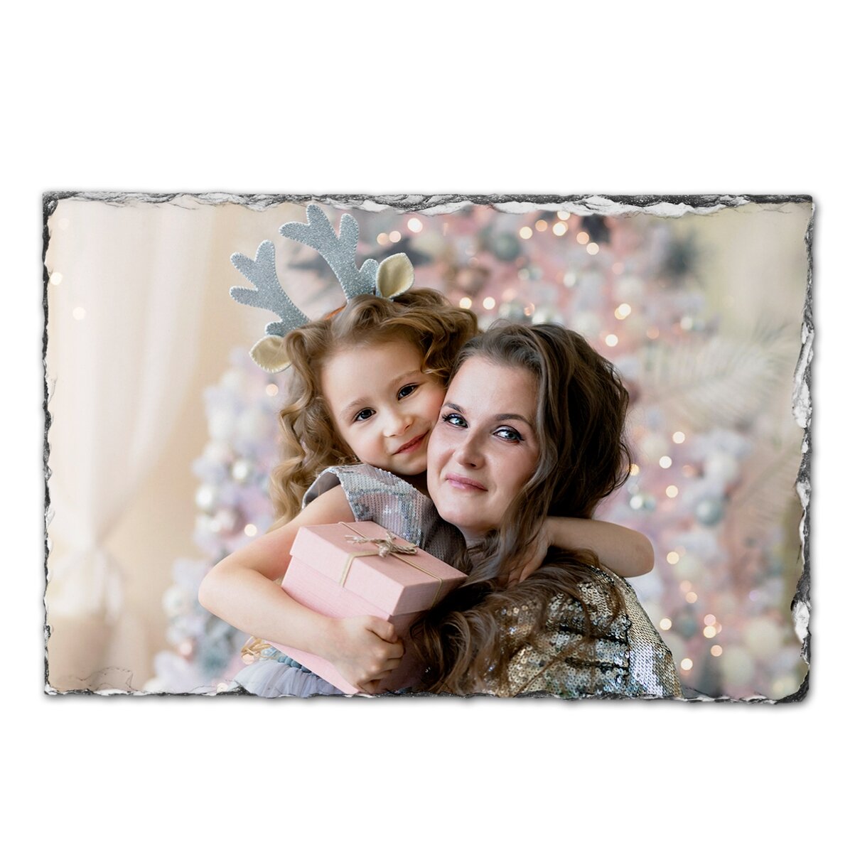 Plaque en ardoise personnalisée avec une photo