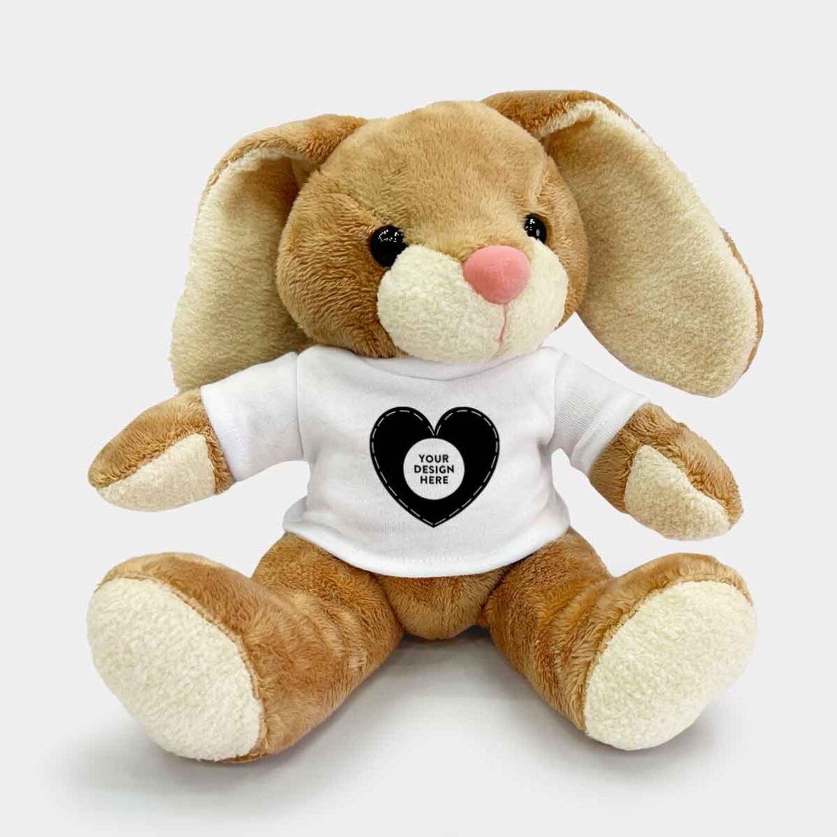 Lapin personnalisé avec ton motif - Modèle « cœur »