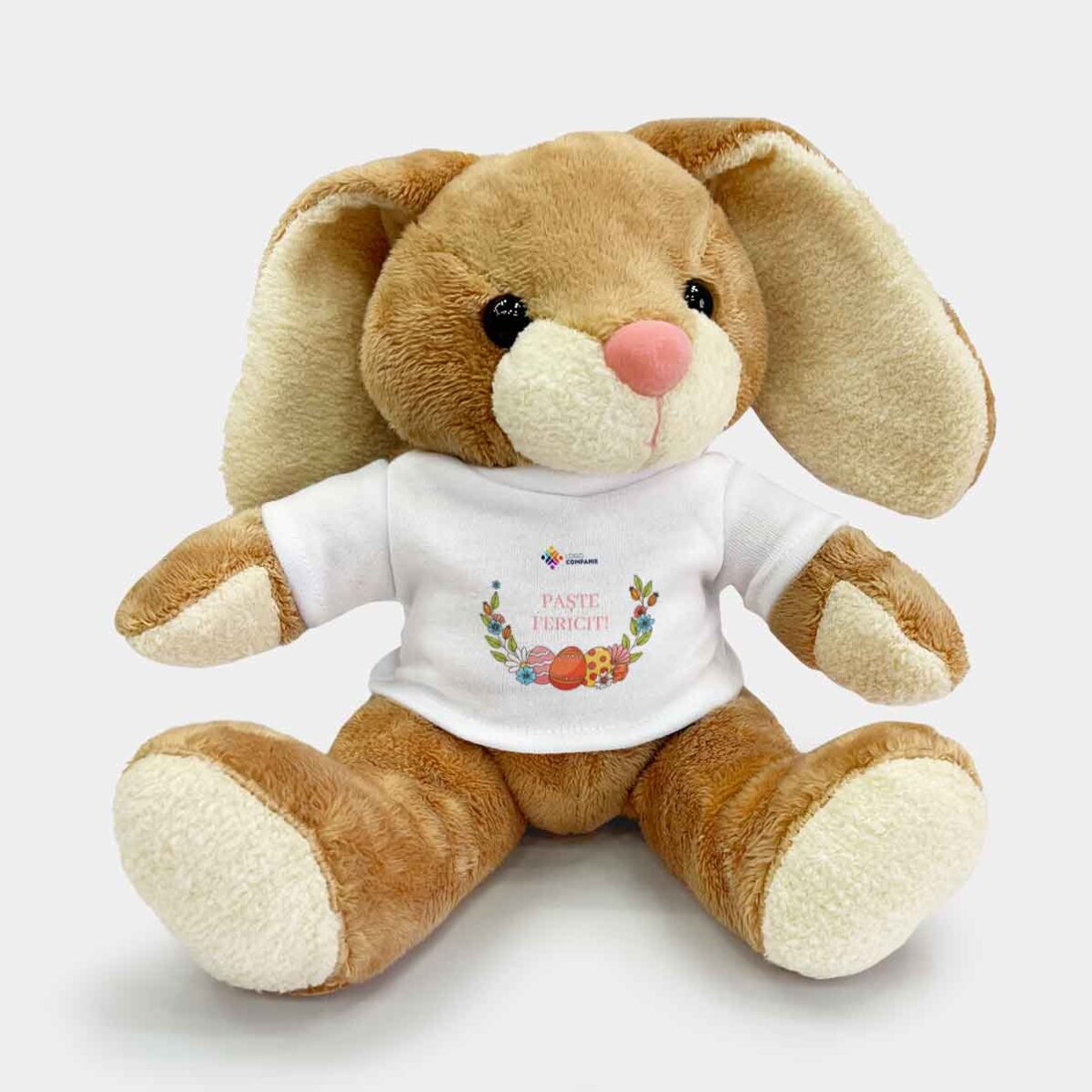 Personalised bunny with logo and Easter message