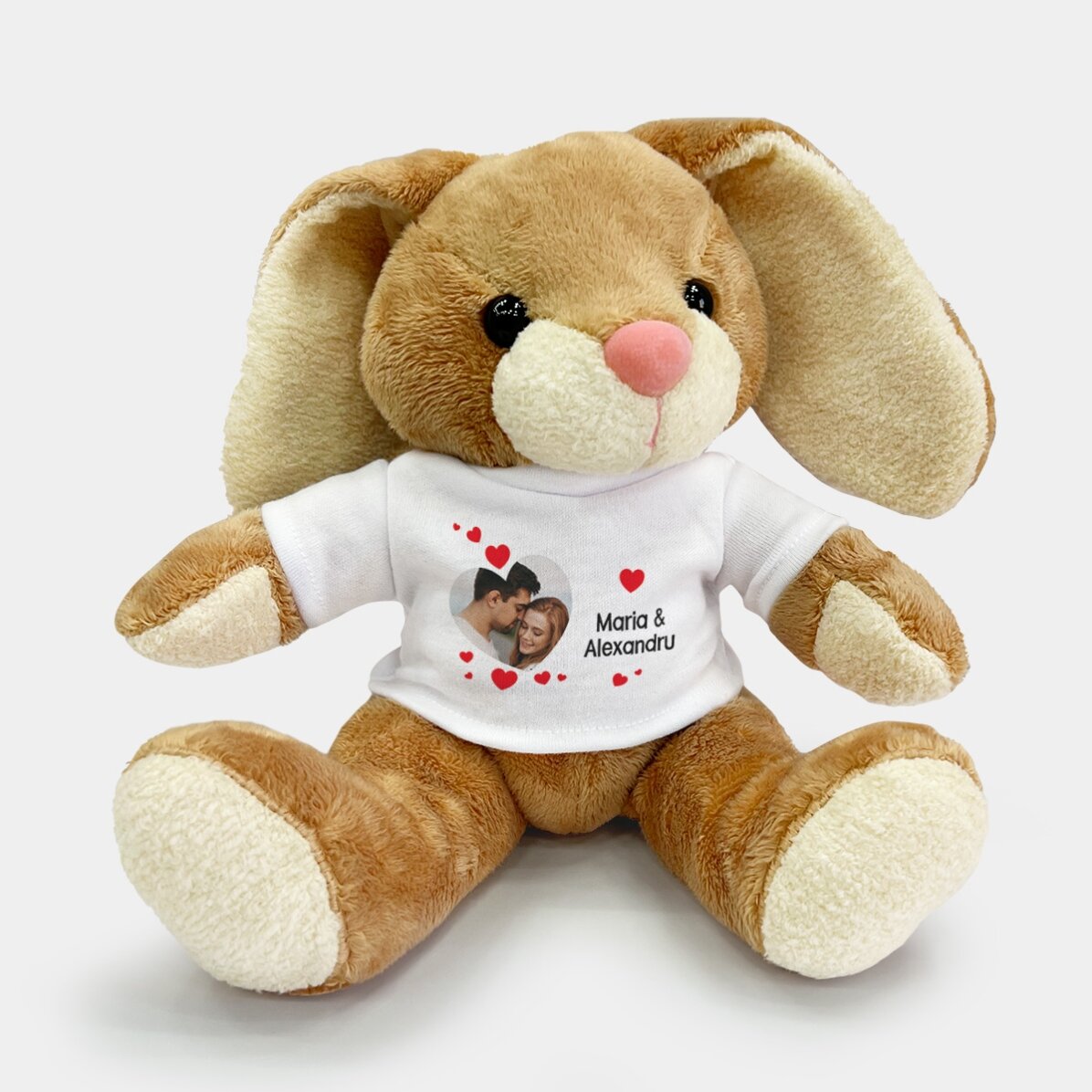 Plus : un lapin personnalisé avec une photo et un message d