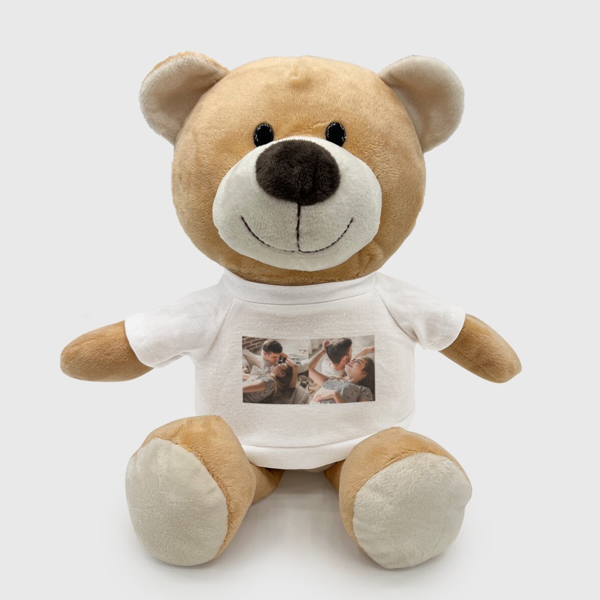 Plus un ours en peluche personnalisé avec deux photos