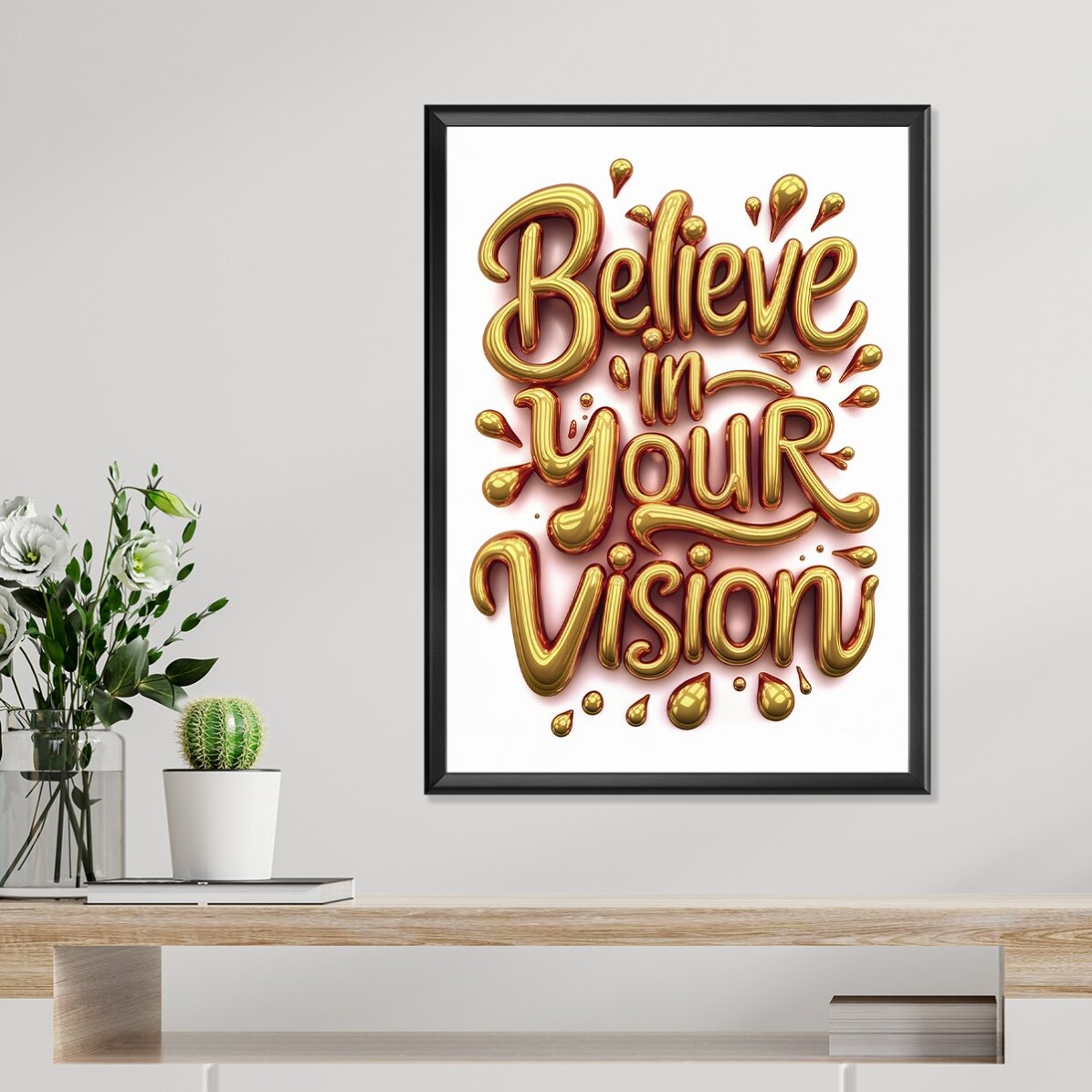 Affiche « Believe in your vision »