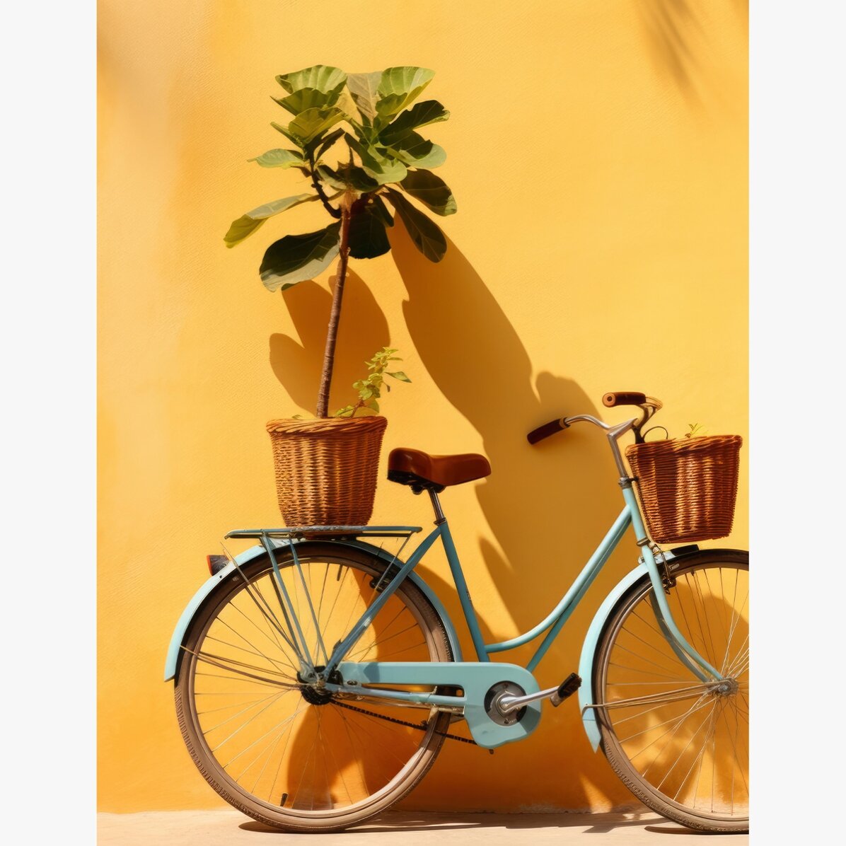 Affiche « Le vélo et la plante »