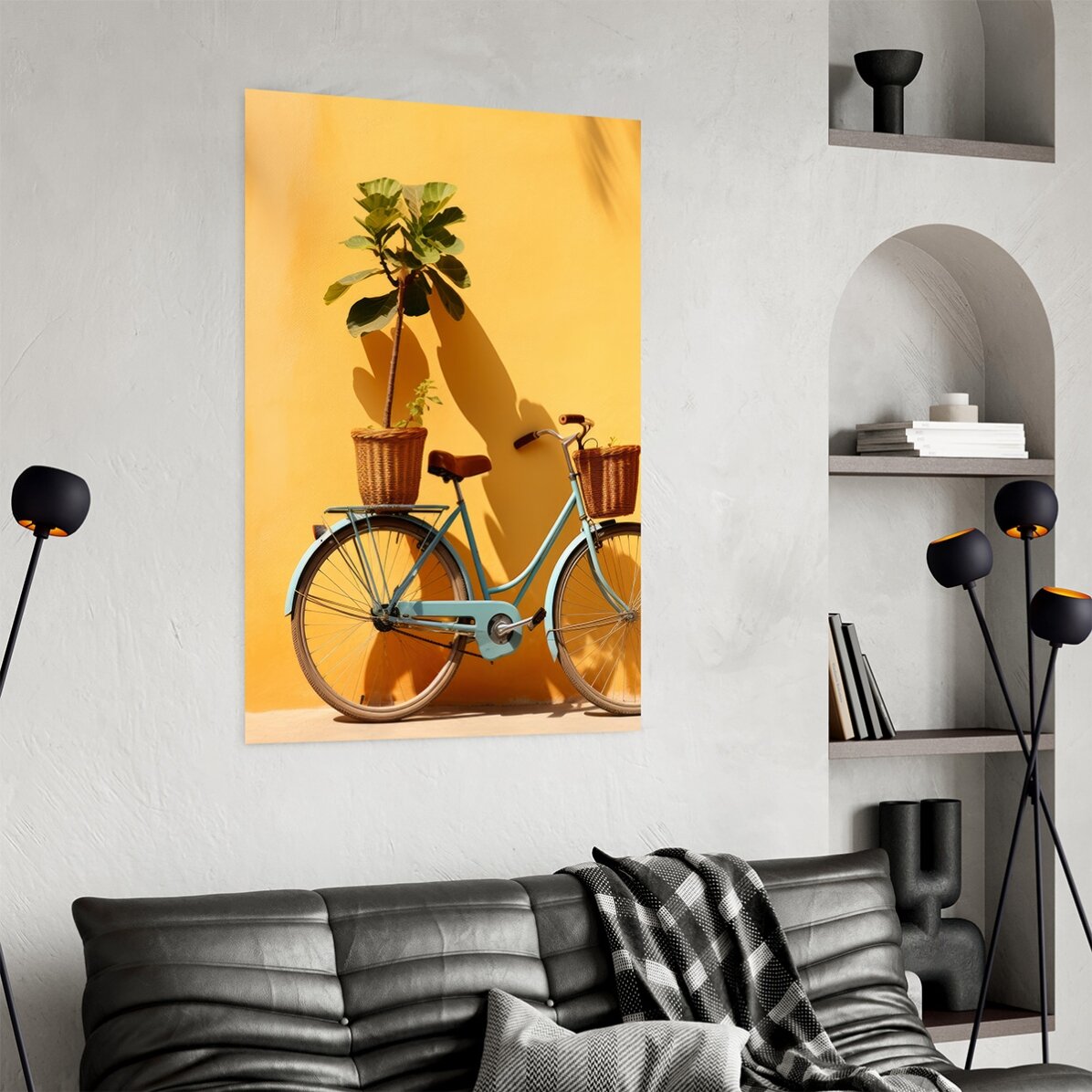 Affiche « Le vélo et la plante »
