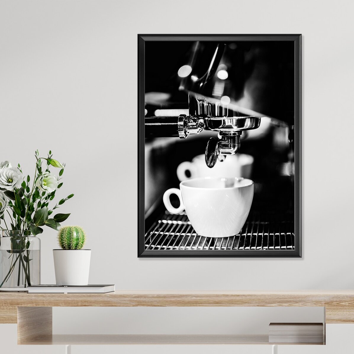 Affiche « Black and white coffee time »