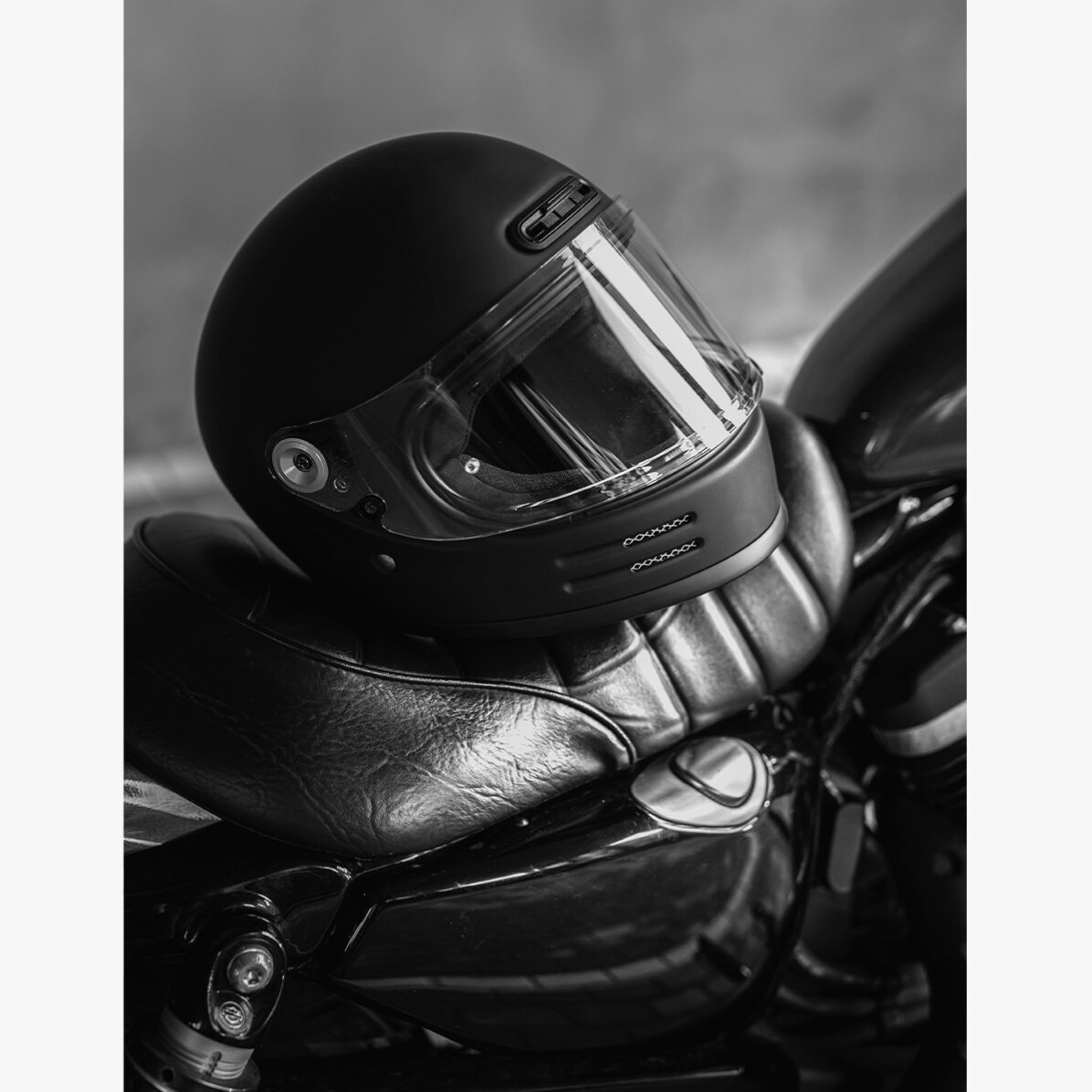 Affiche « Casque de motard »