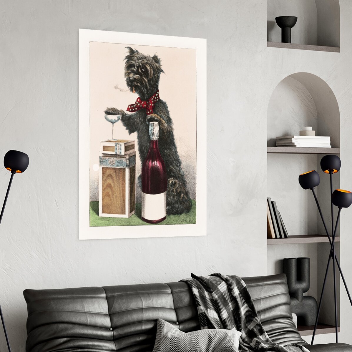 Affiche « Chien joyeux »
