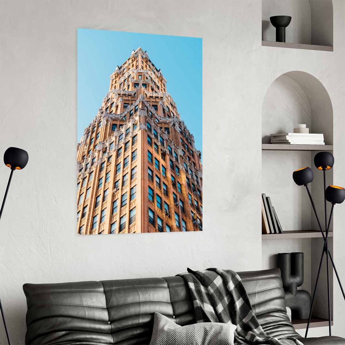 Affiche représentant un immeuble à New York