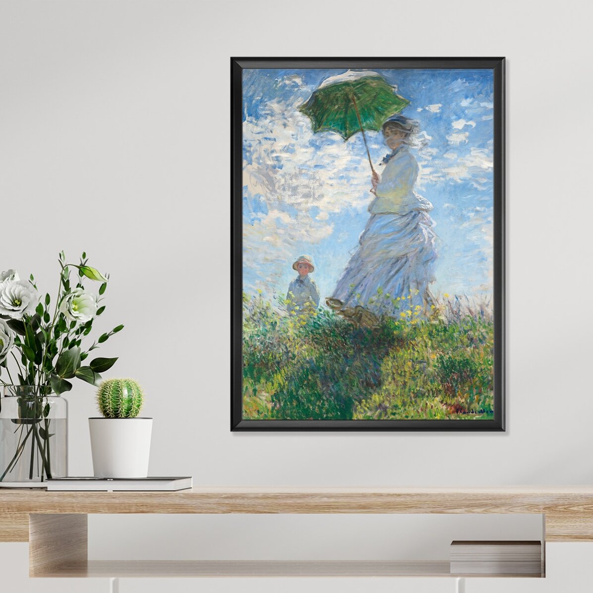 Affiche : Claude Monet, Femme au parapluie, 1875