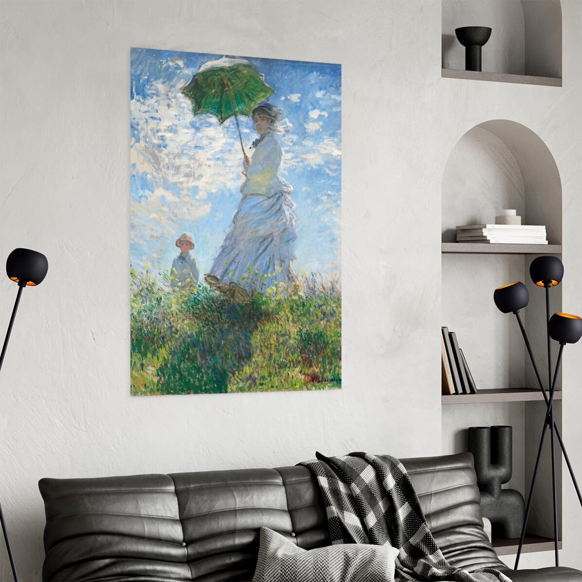 Affiche : Claude Monet, Femme au parapluie, 1875