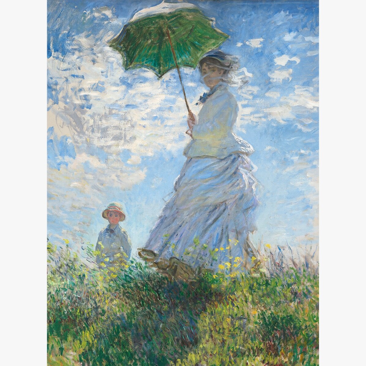 Affiche : Claude Monet, Femme au parapluie, 1875