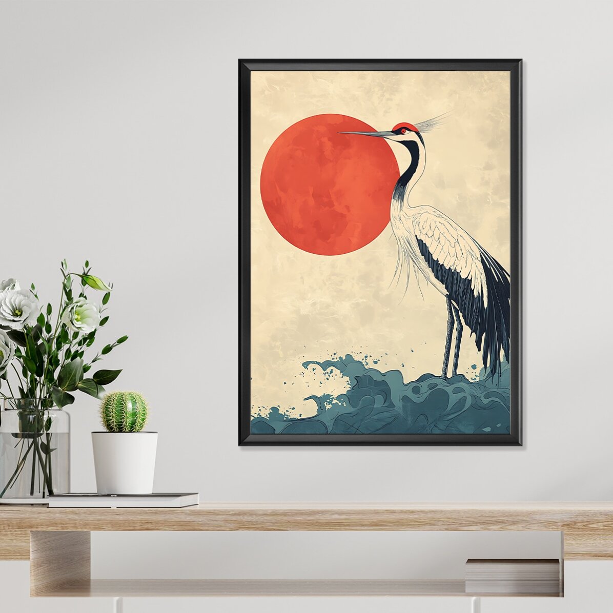 Affiche « Grue japonaise »