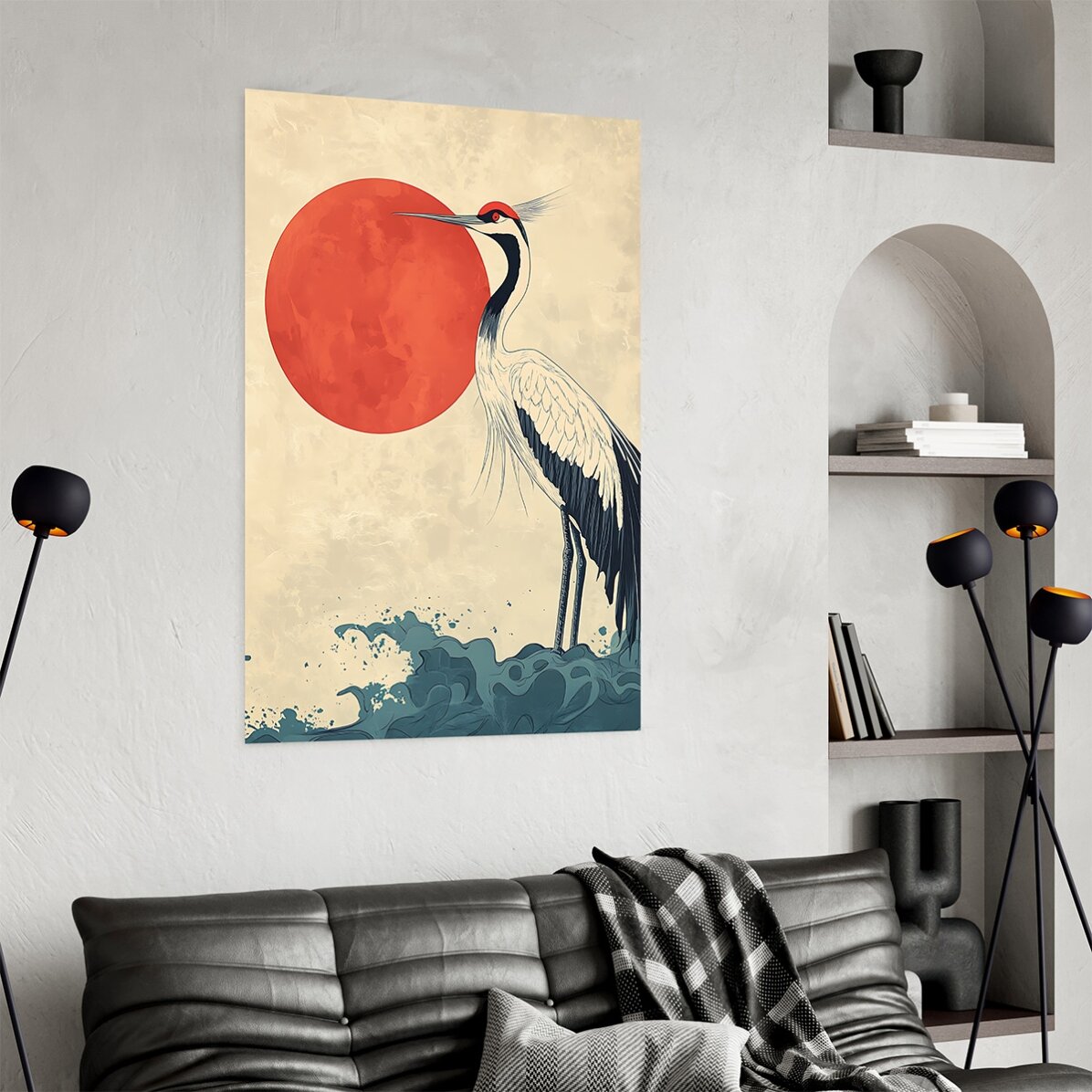 Affiche « Grue japonaise »