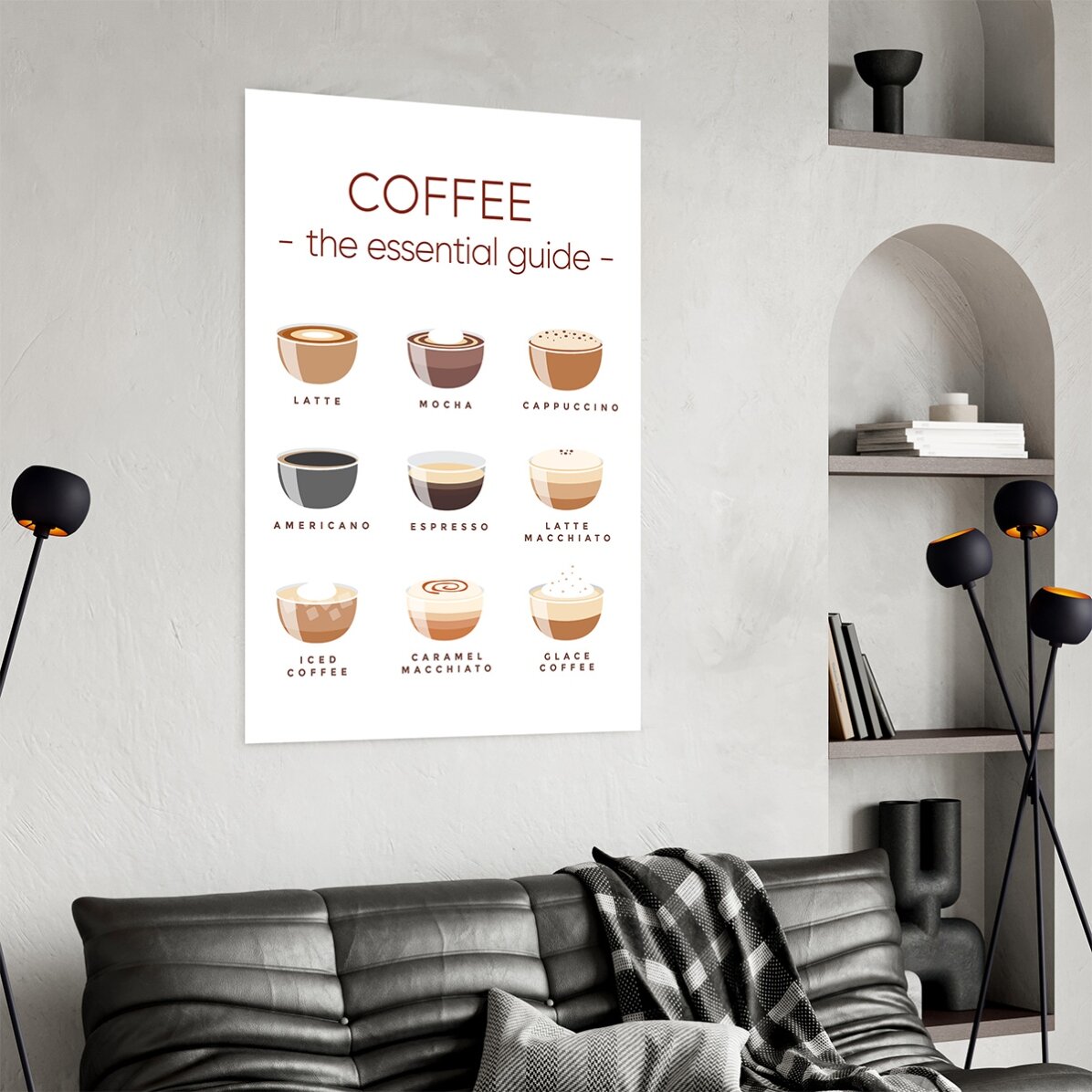 Affiche « Menu café » - Guide indispensable