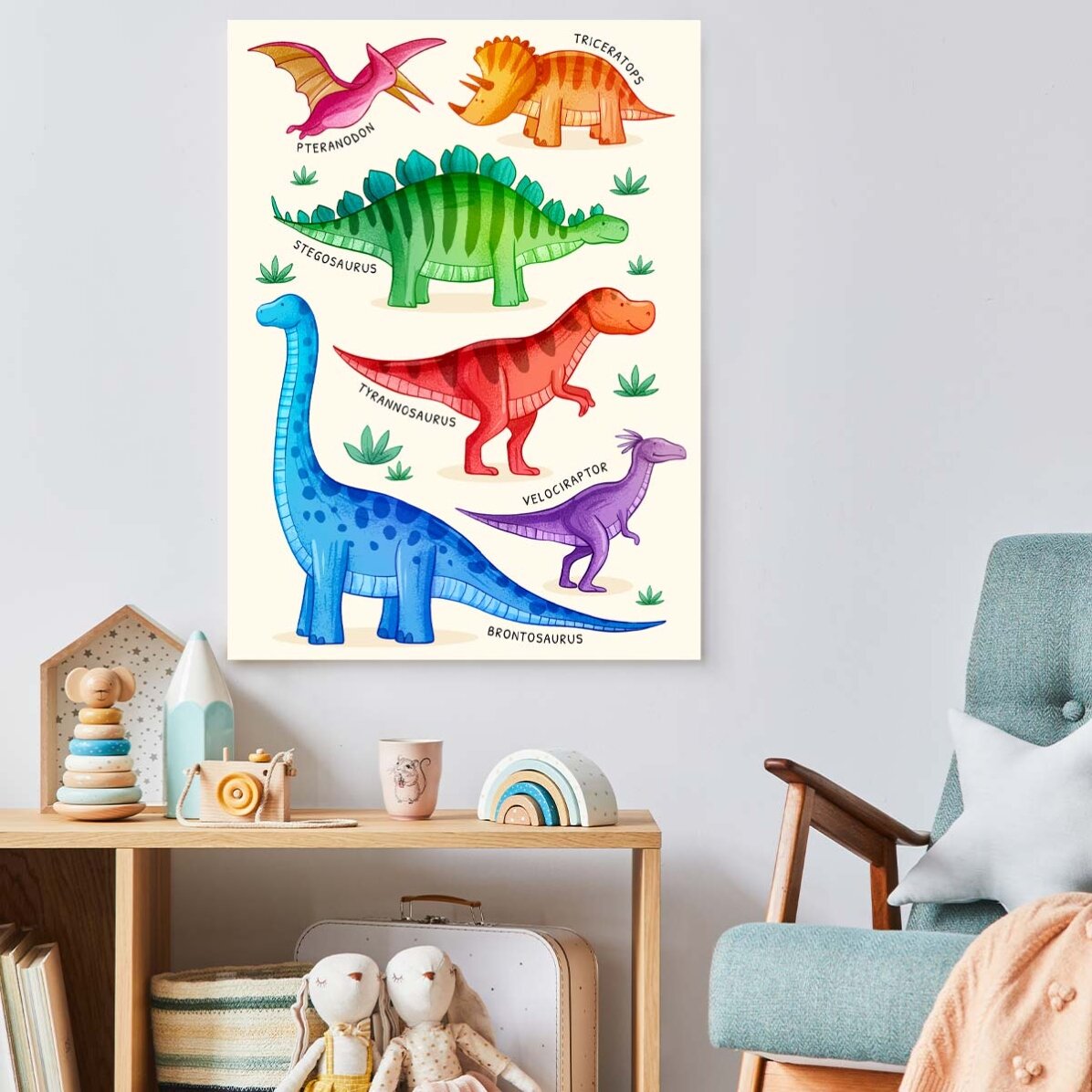 Affiche « Les dinosaures »