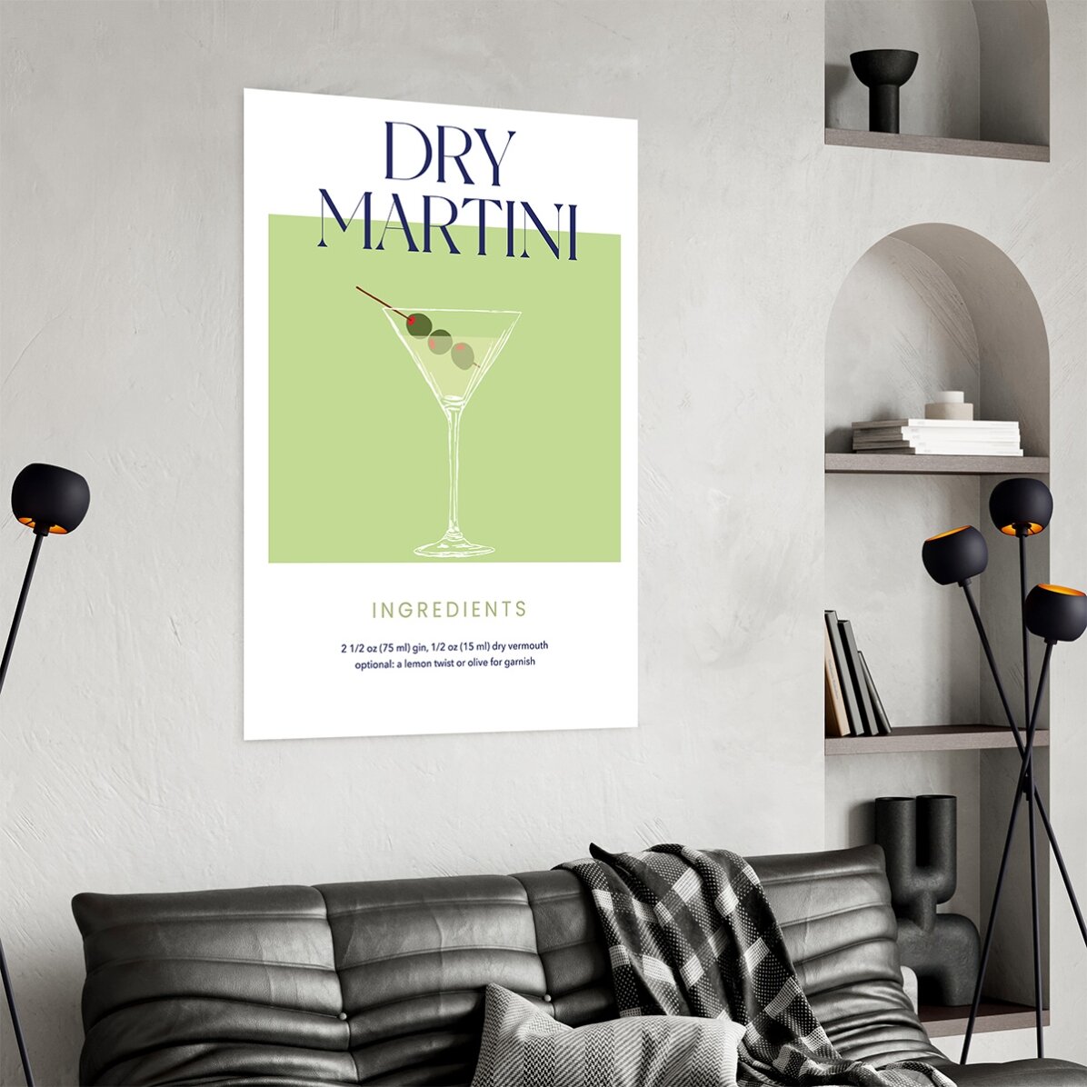Affiche « Dry Martini »