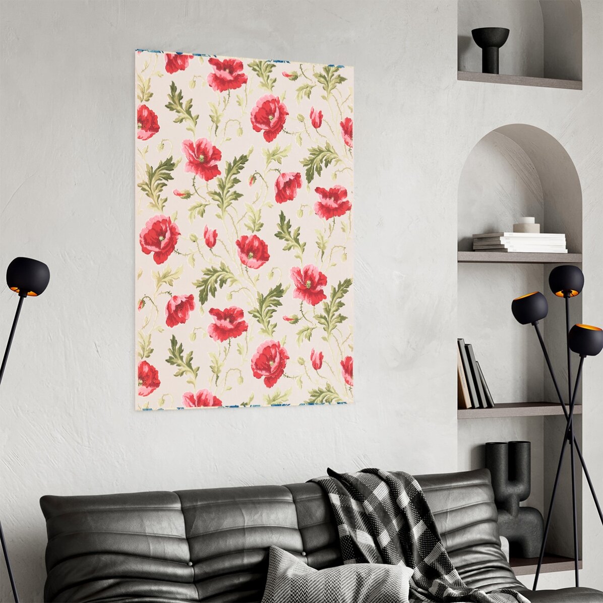 Affiche « Fleurs roses »
