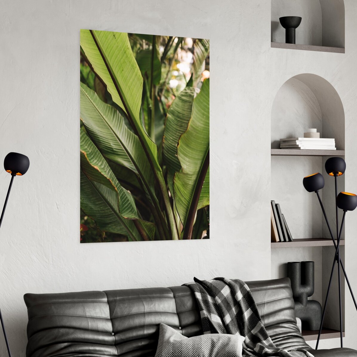 Affiche « Feuilles vertes »